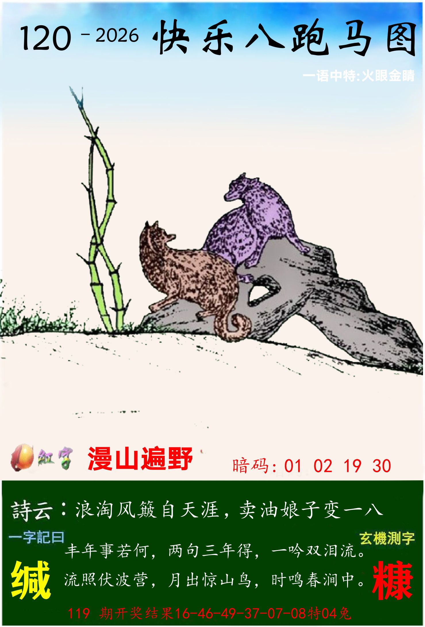 澳门跑马 第120期