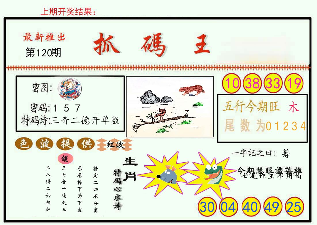 最新抓码王 第120期