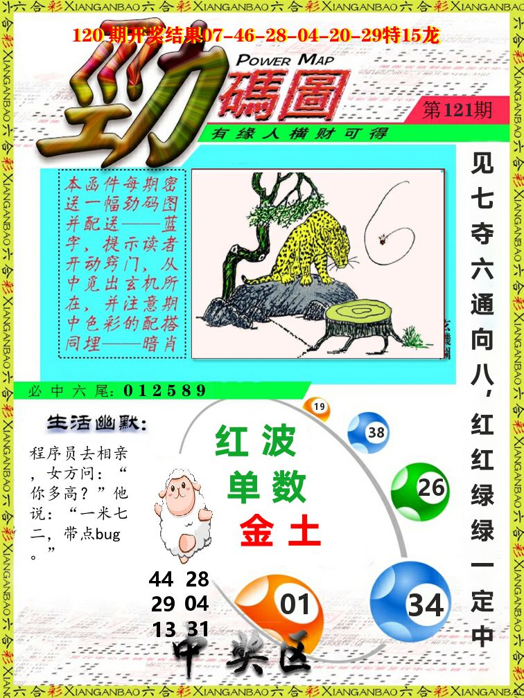 劲码图 第121期