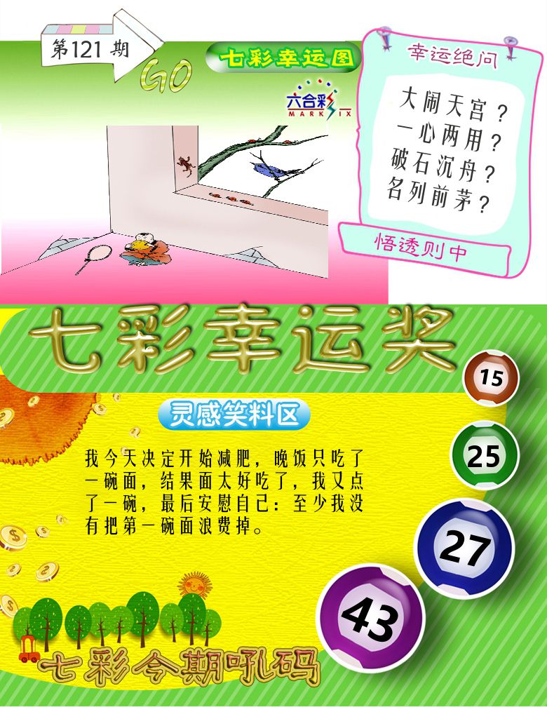 七彩幸运奖 第121期