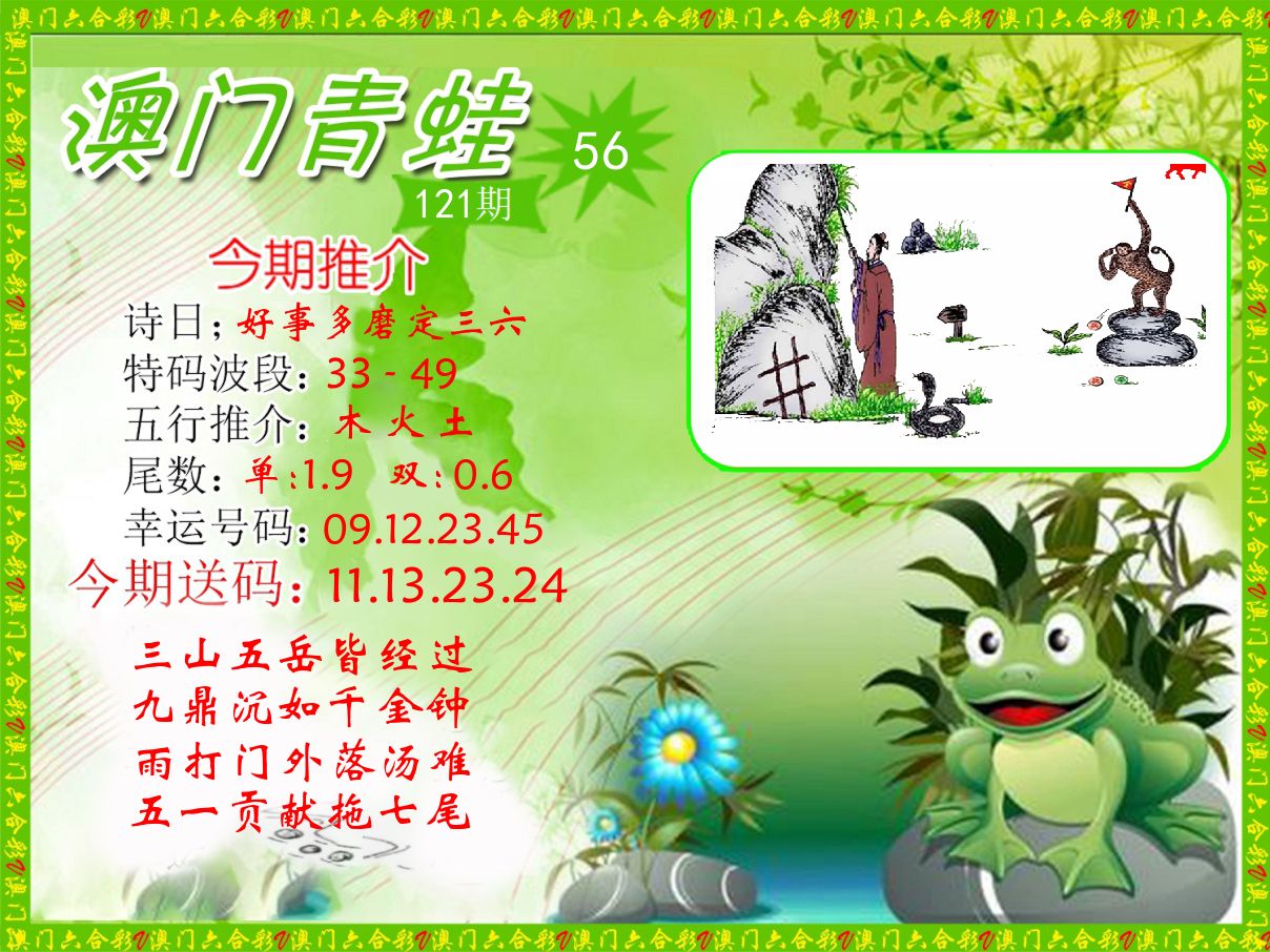 青蛙系列56 第121期