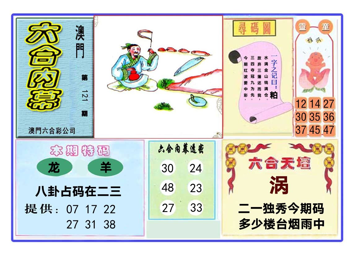 六合内幕 第121期