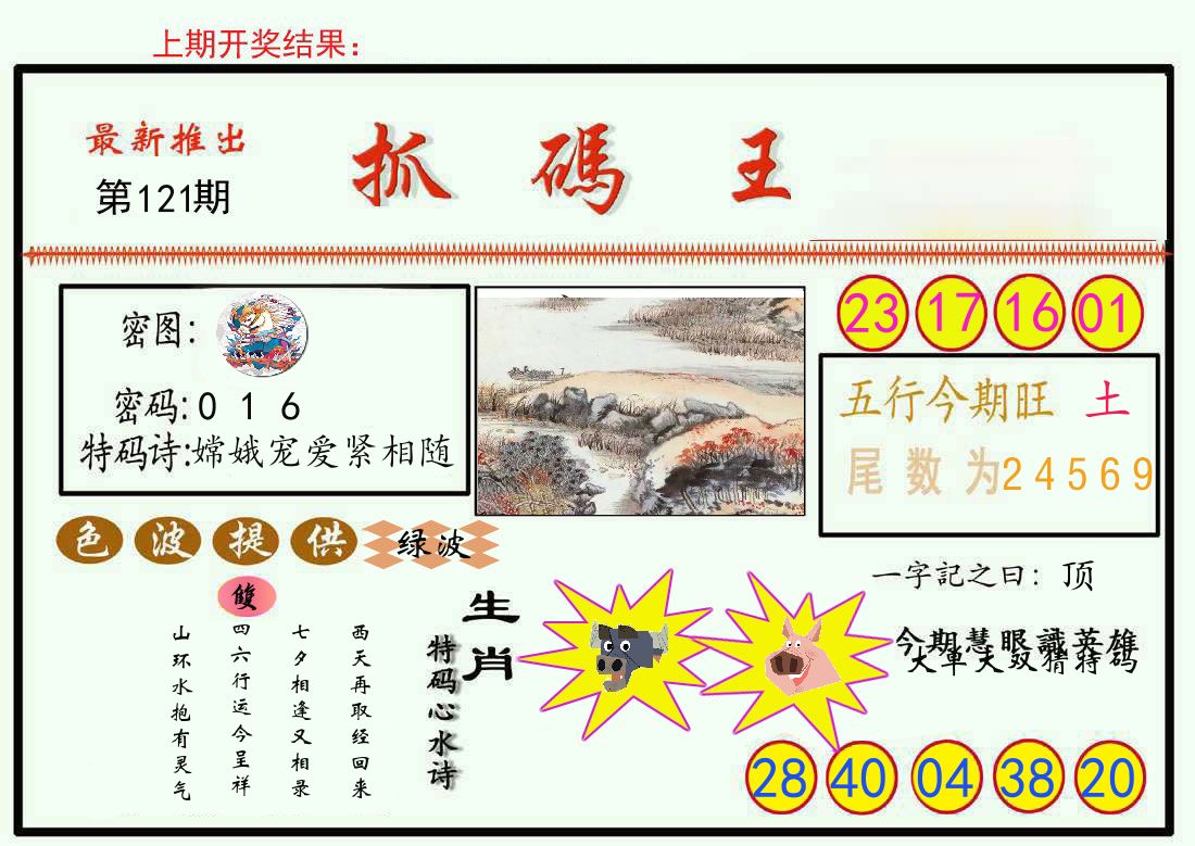 最新抓码王 第121期