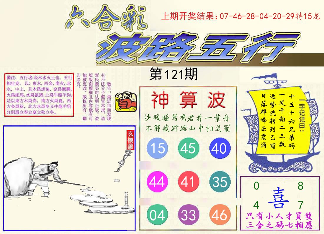 波路五行 第121期