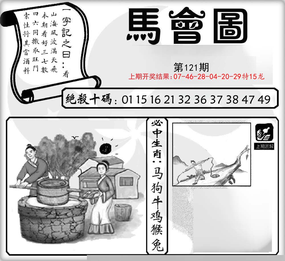 马会图 第121期