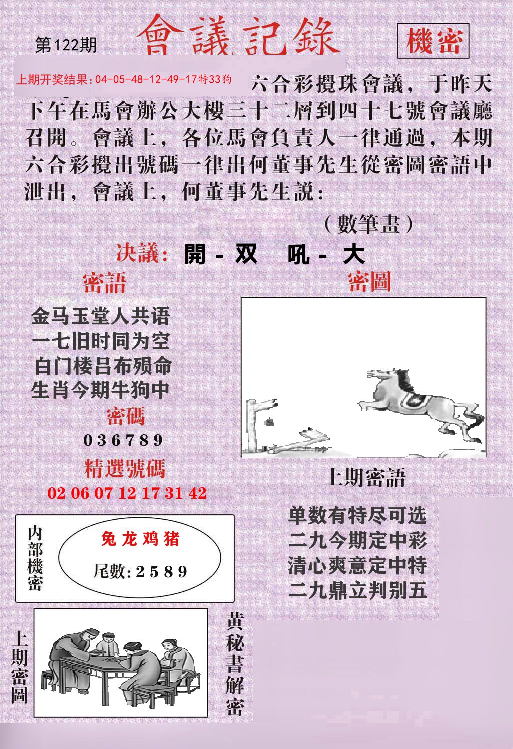 会议记录 第122期