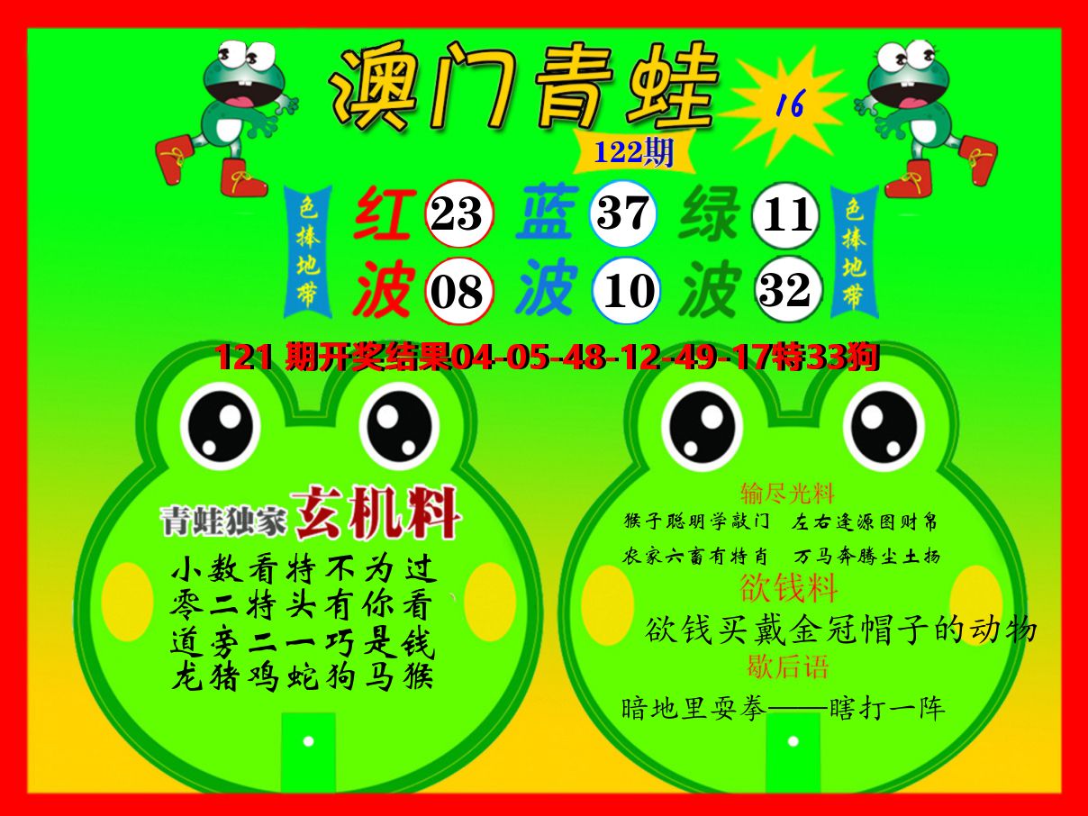 青蛙系列16 第122期