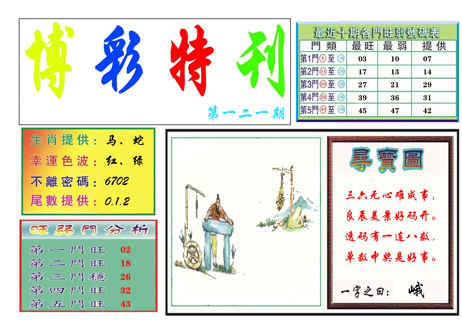 博彩特刊 第122期
