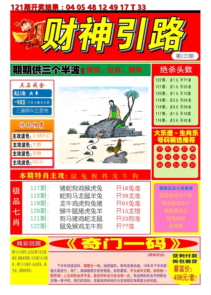 财神引路 第122期
