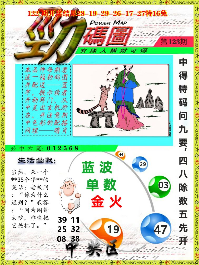 劲码图 第123期