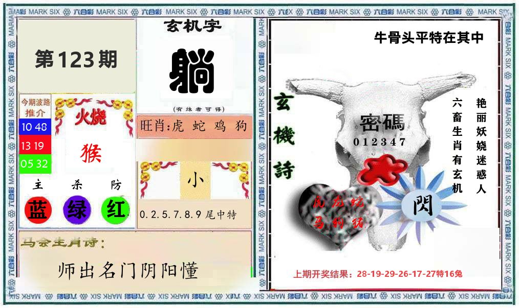 牛骨玄机 第123期