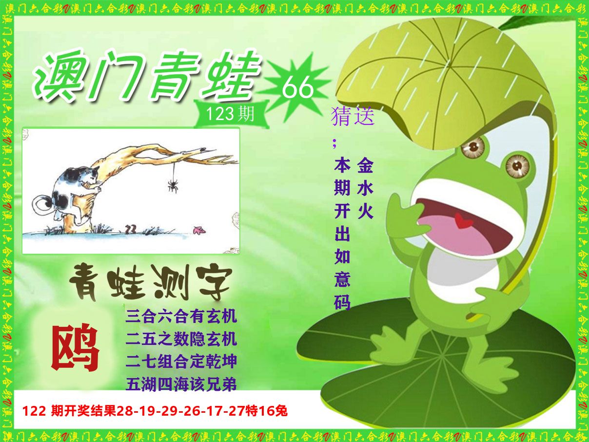 青蛙系列66 第123期