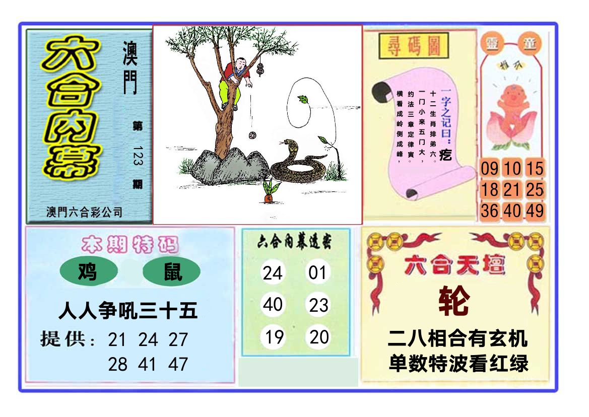 六合内幕 第123期