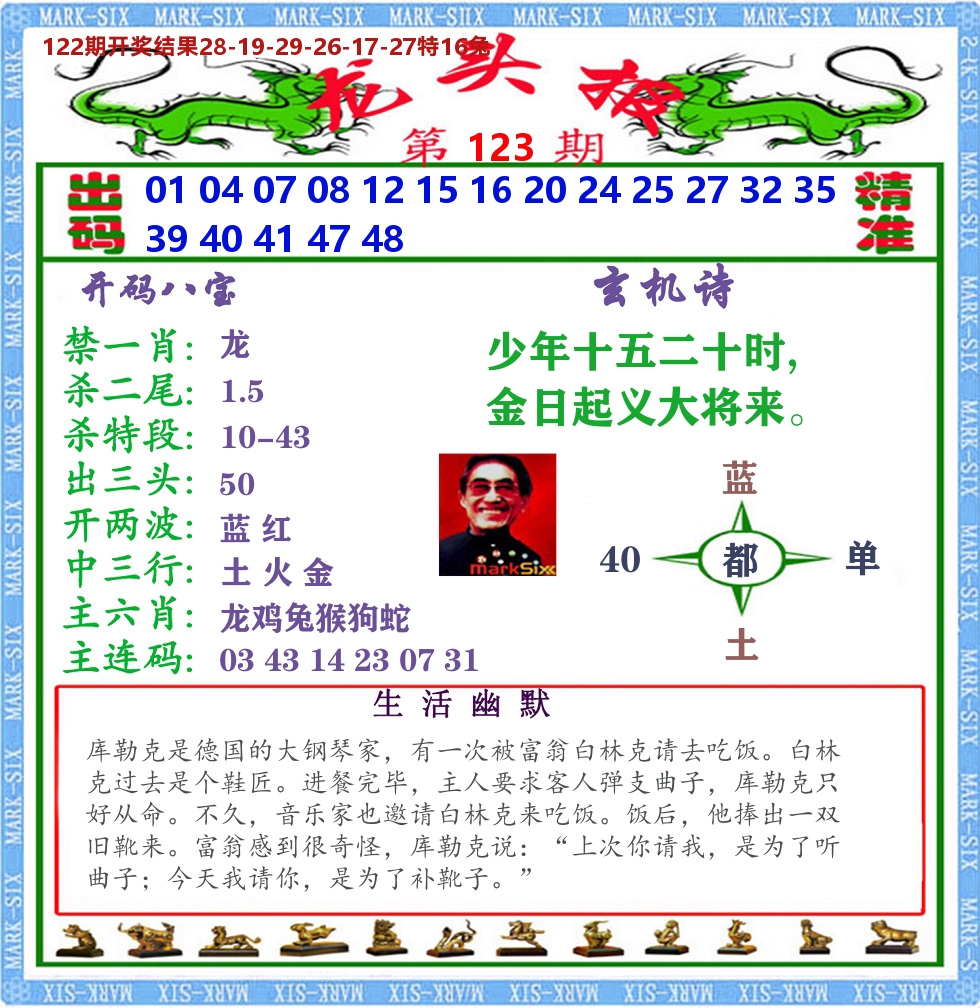 澳门龙头报 第123期