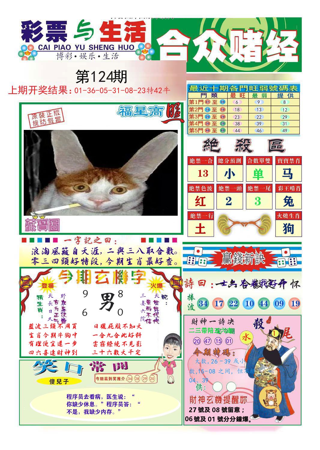 合众赌经 第124期