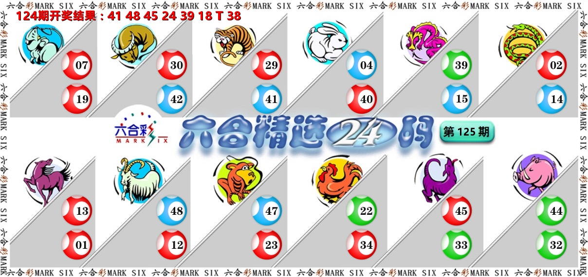 六合精选24码 第125期