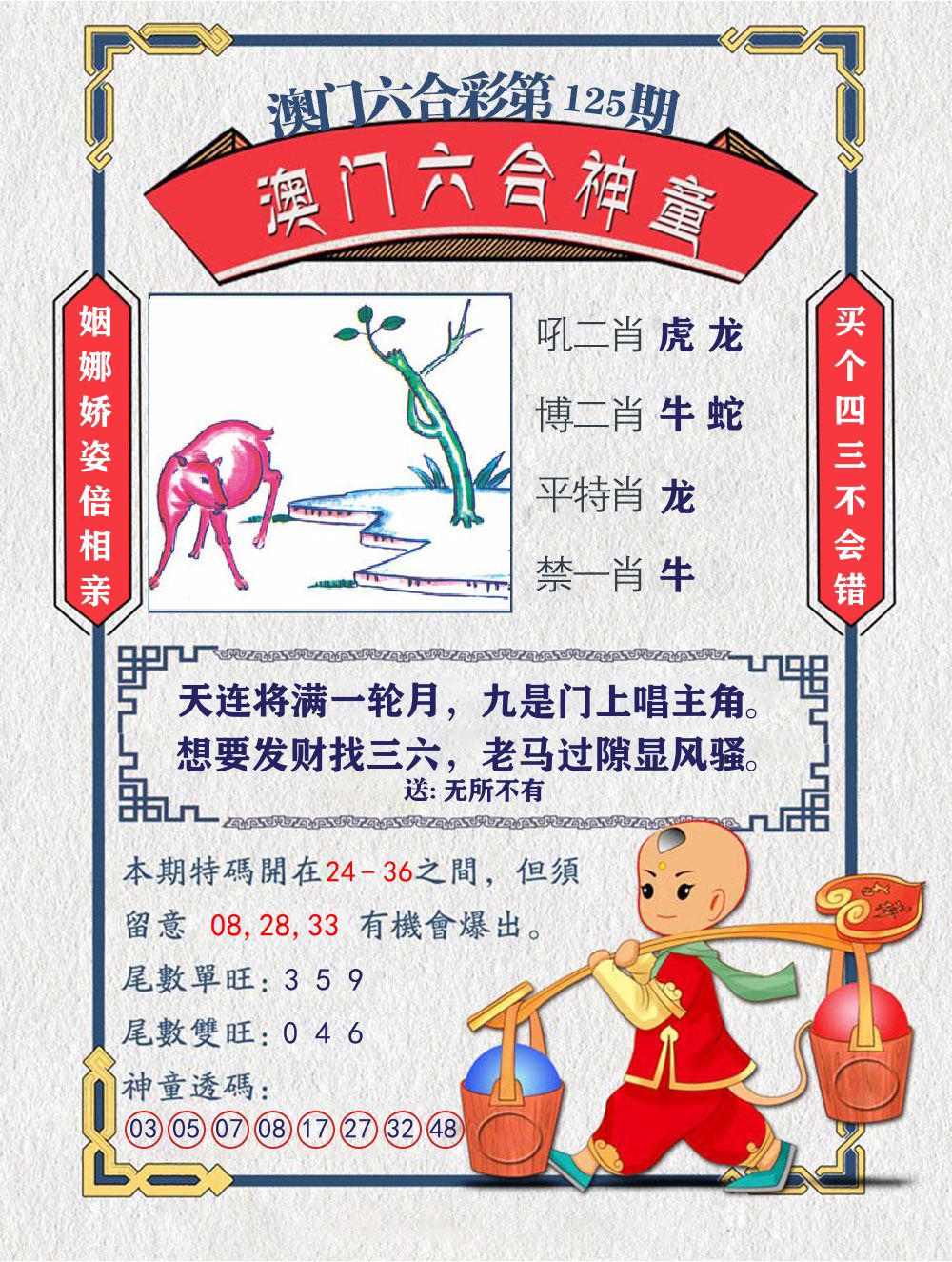 六合神童 第125期