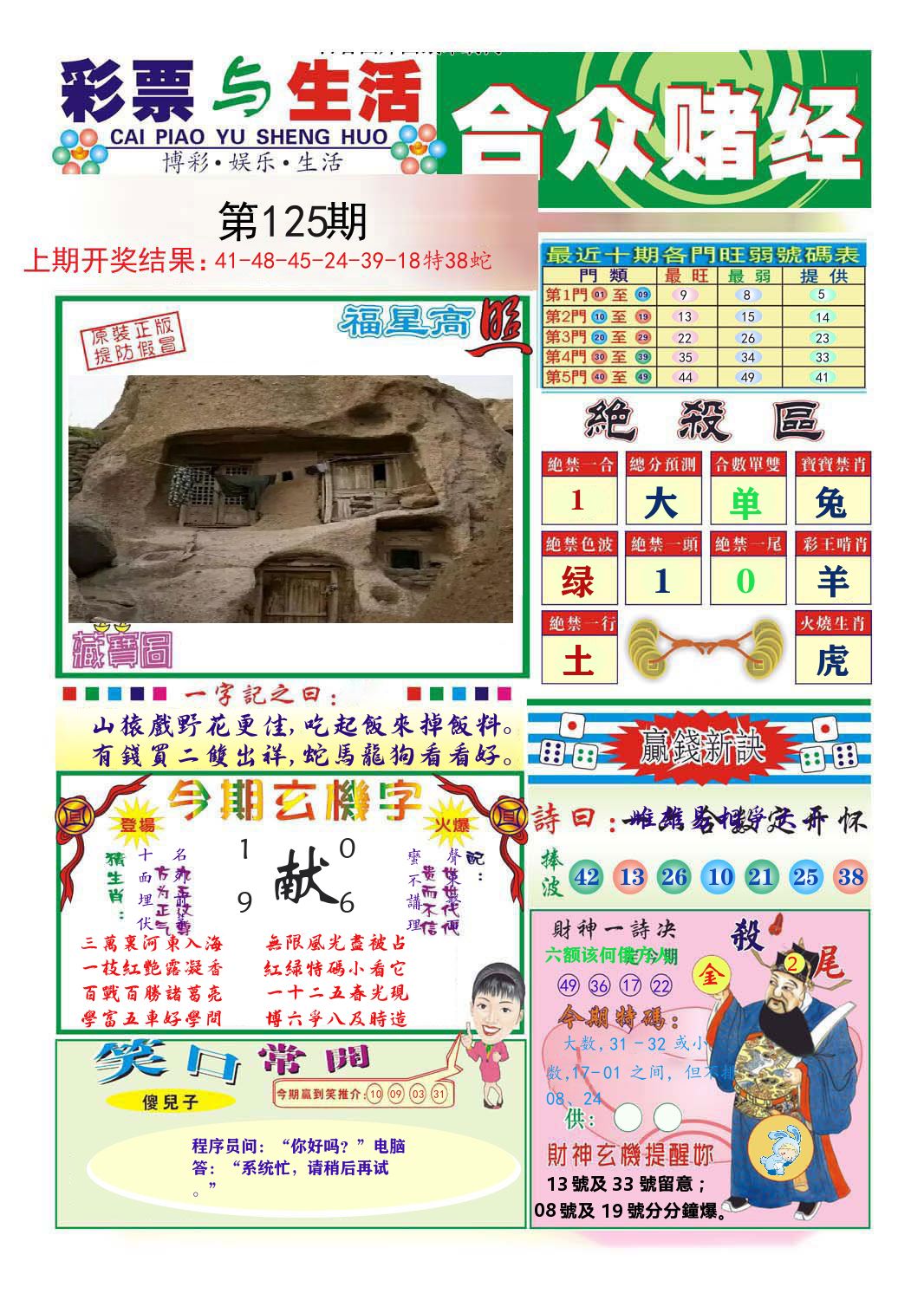 合众赌经 第125期