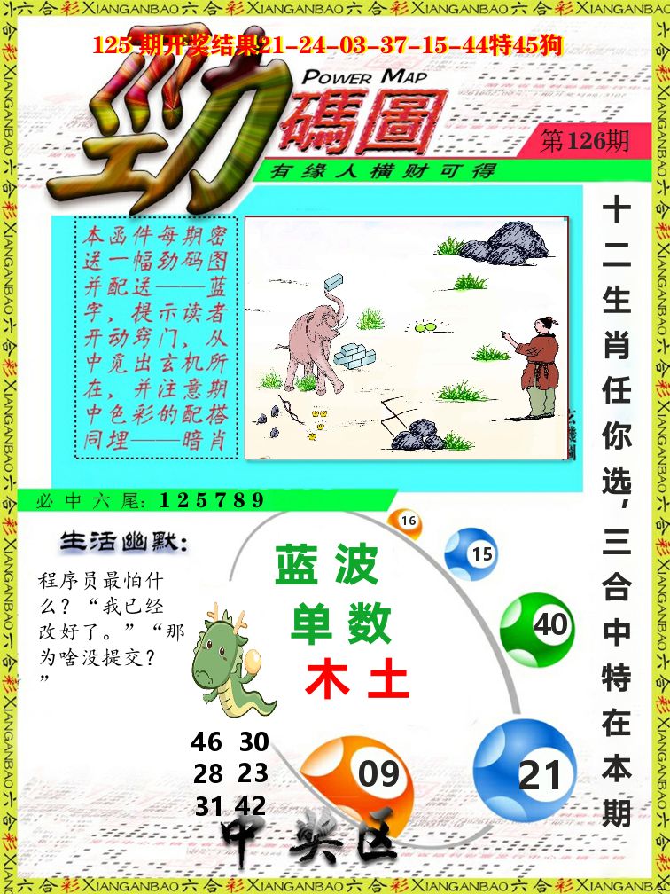 劲码图 第126期