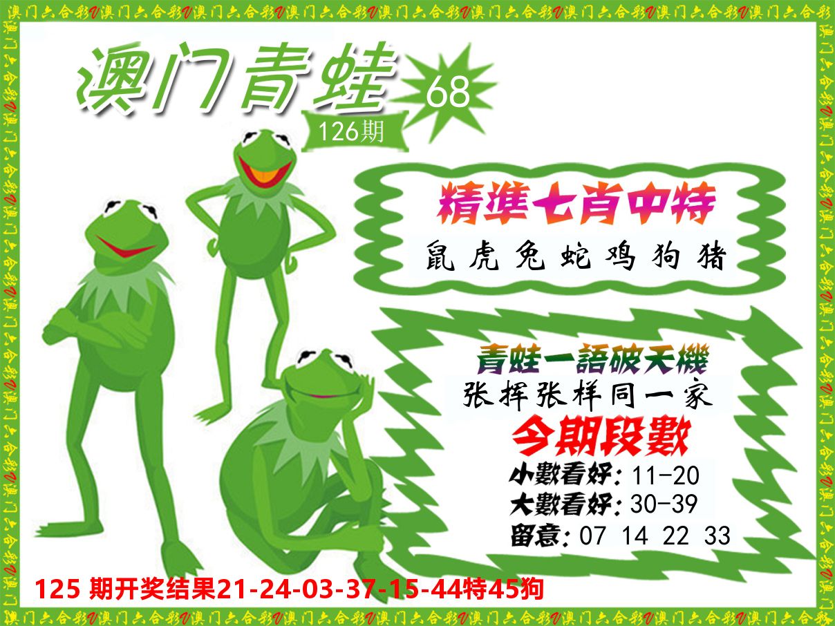 青蛙系列68 第126期