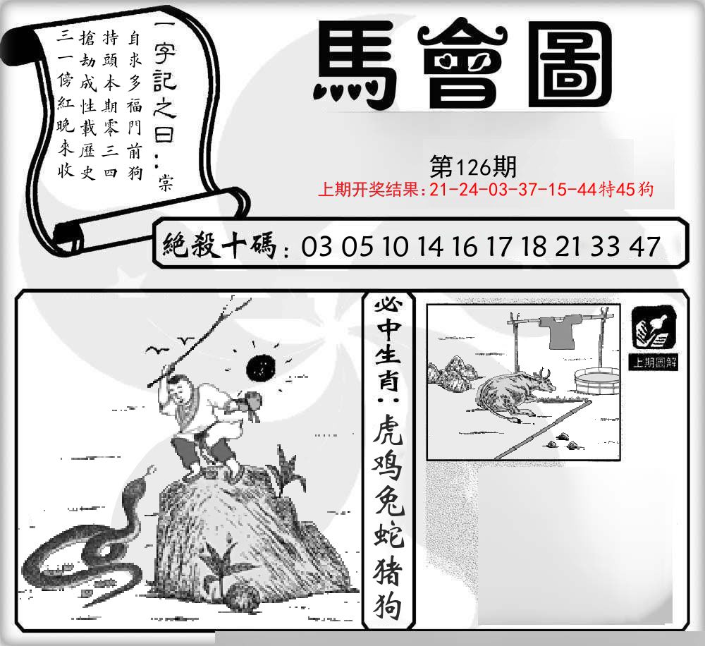 马会图 第126期