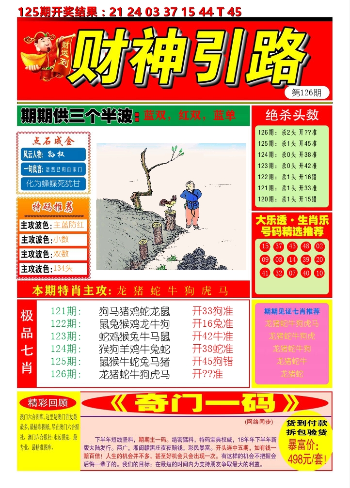 财神引路 第126期