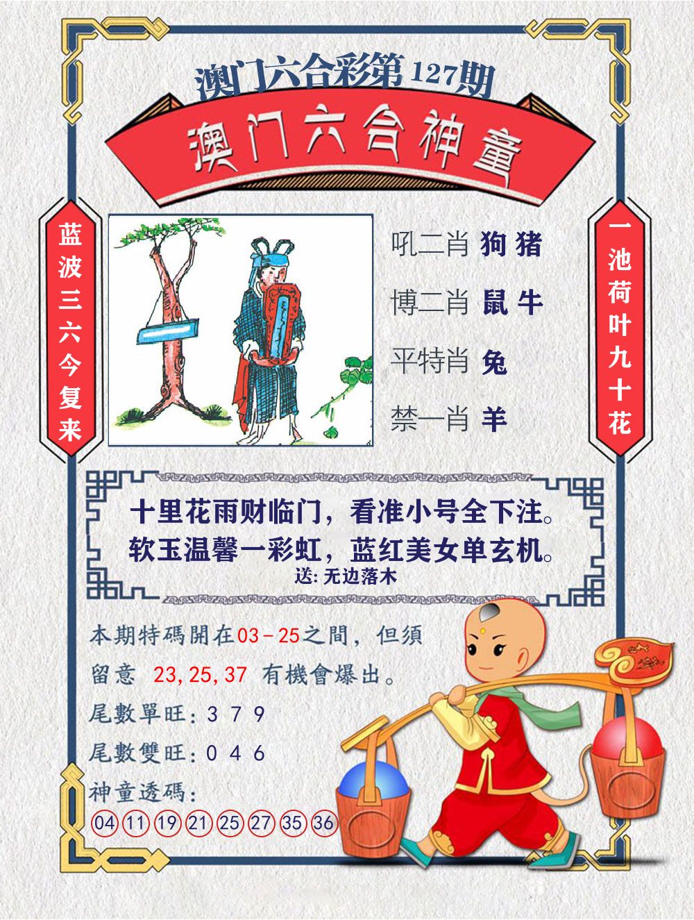 六合神童 第127期