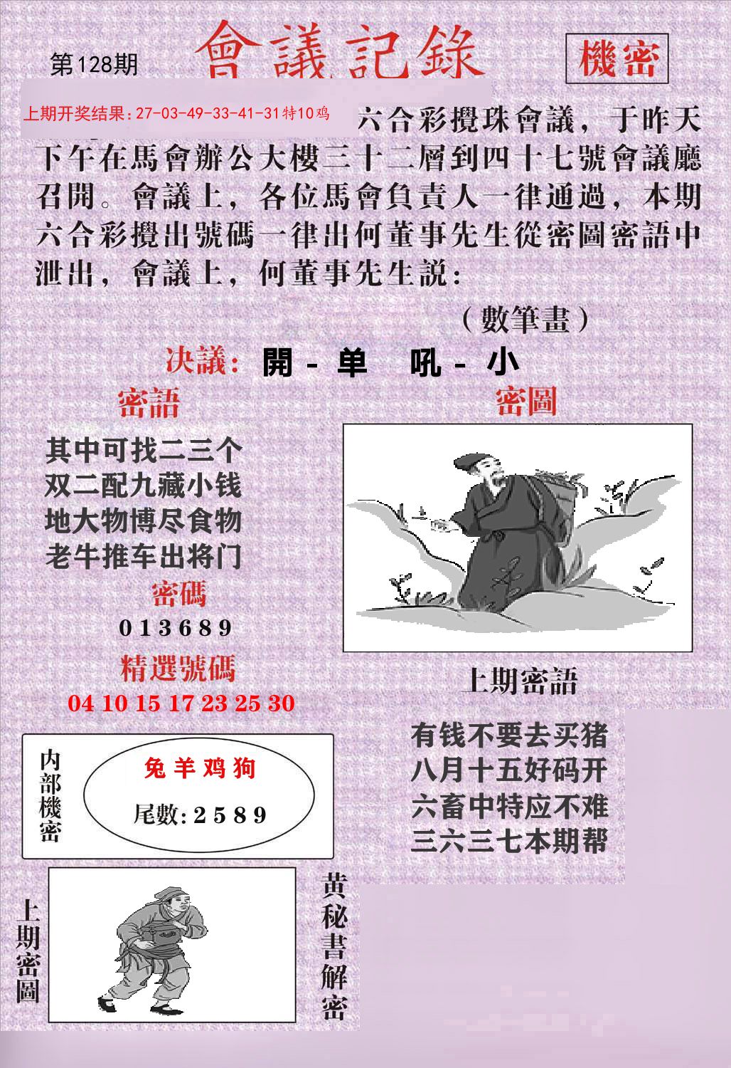 会议记录 第128期