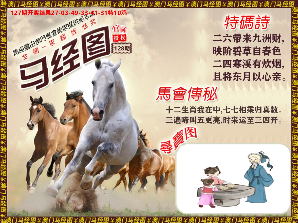 马经系列 第128期