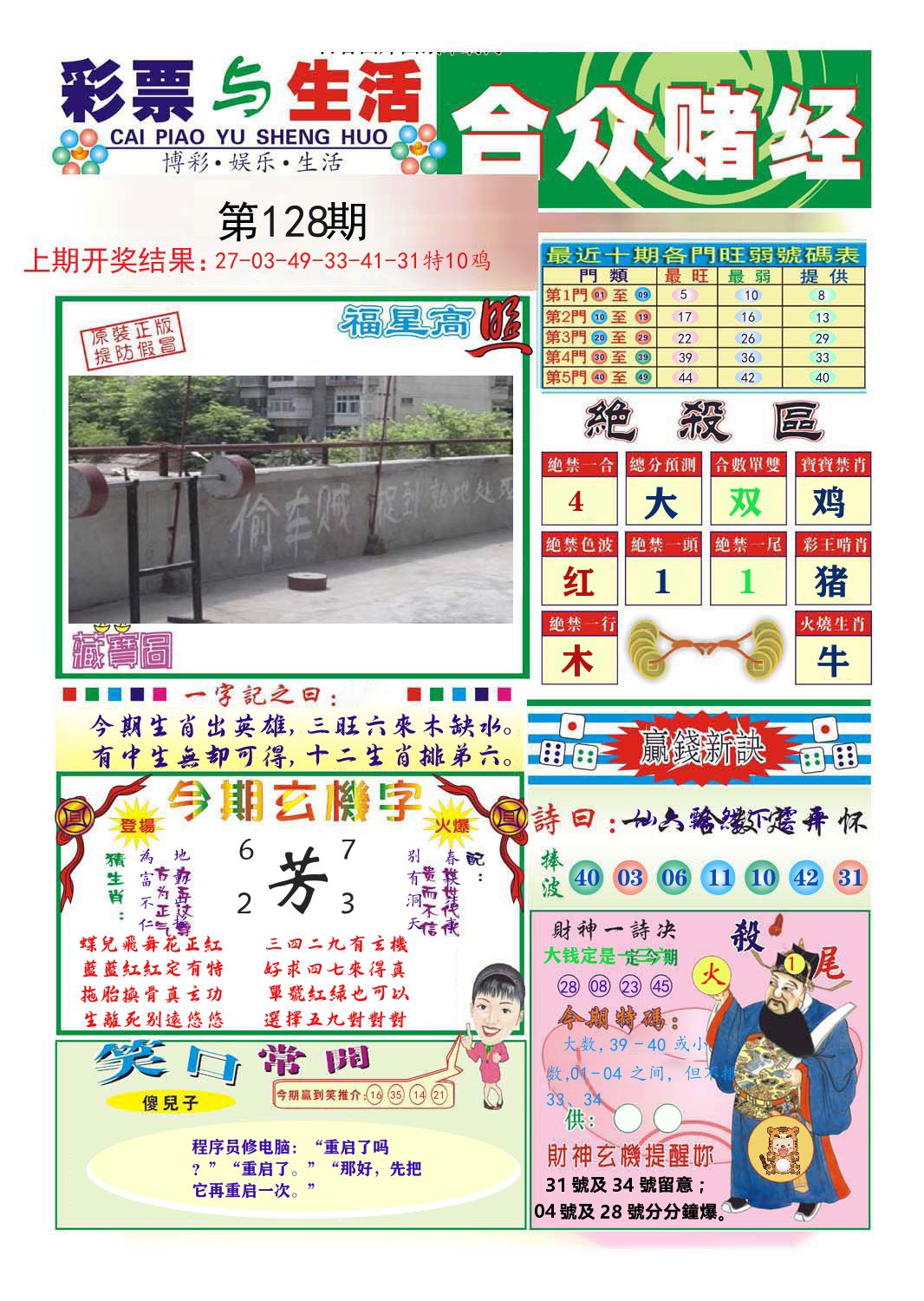 合众赌经 第128期