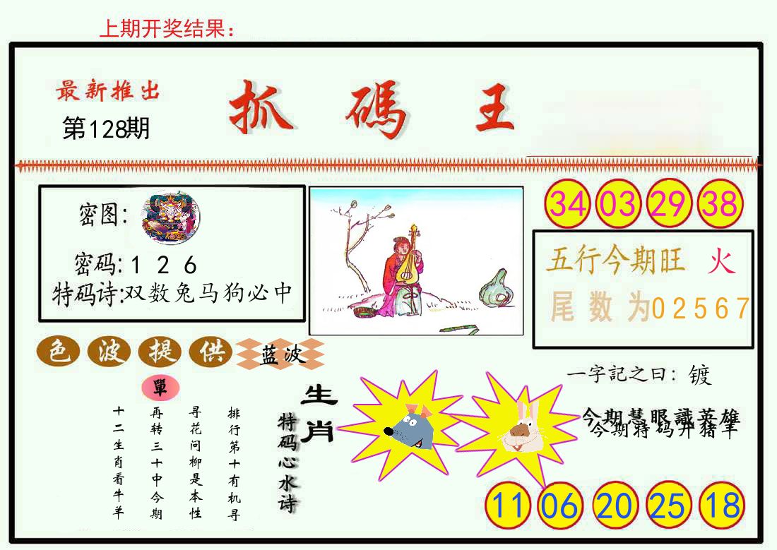 最新抓码王 第128期
