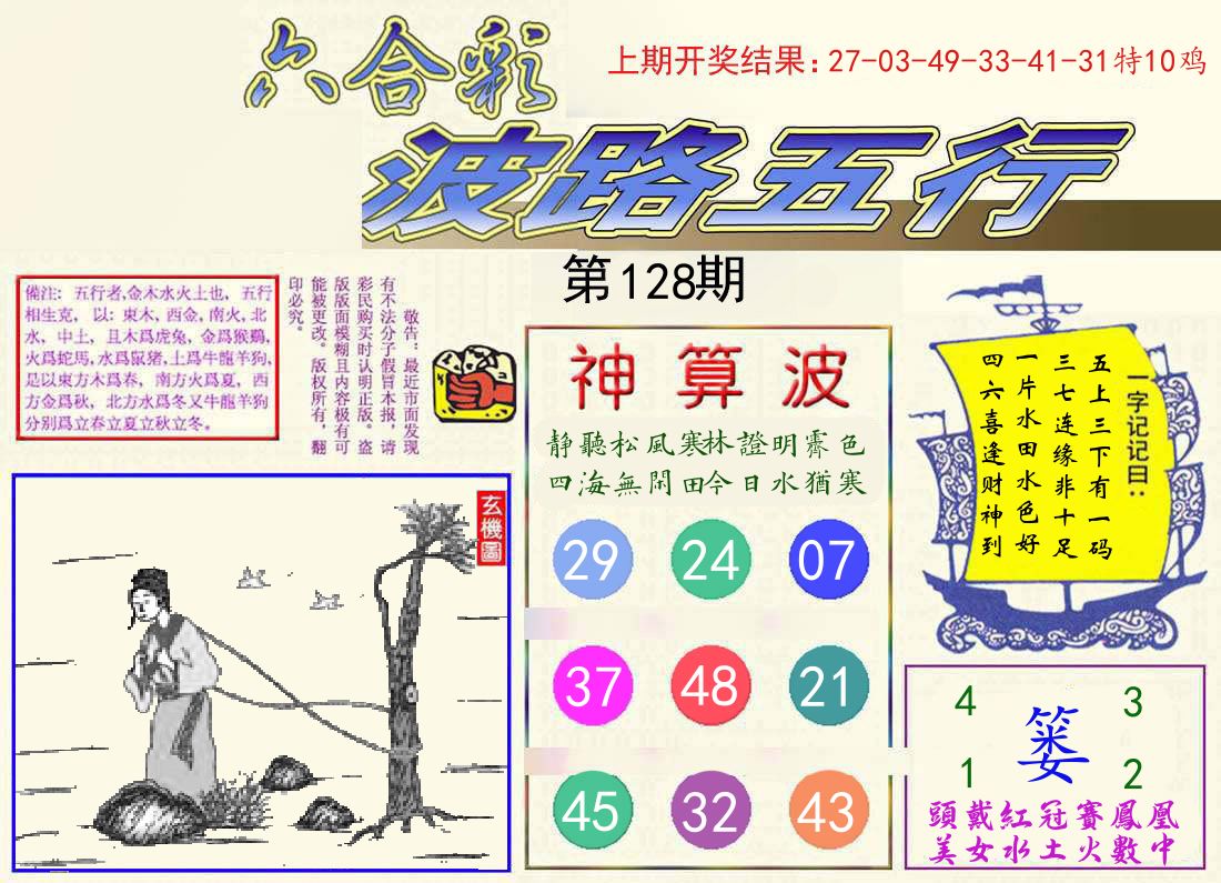 波路五行 第128期