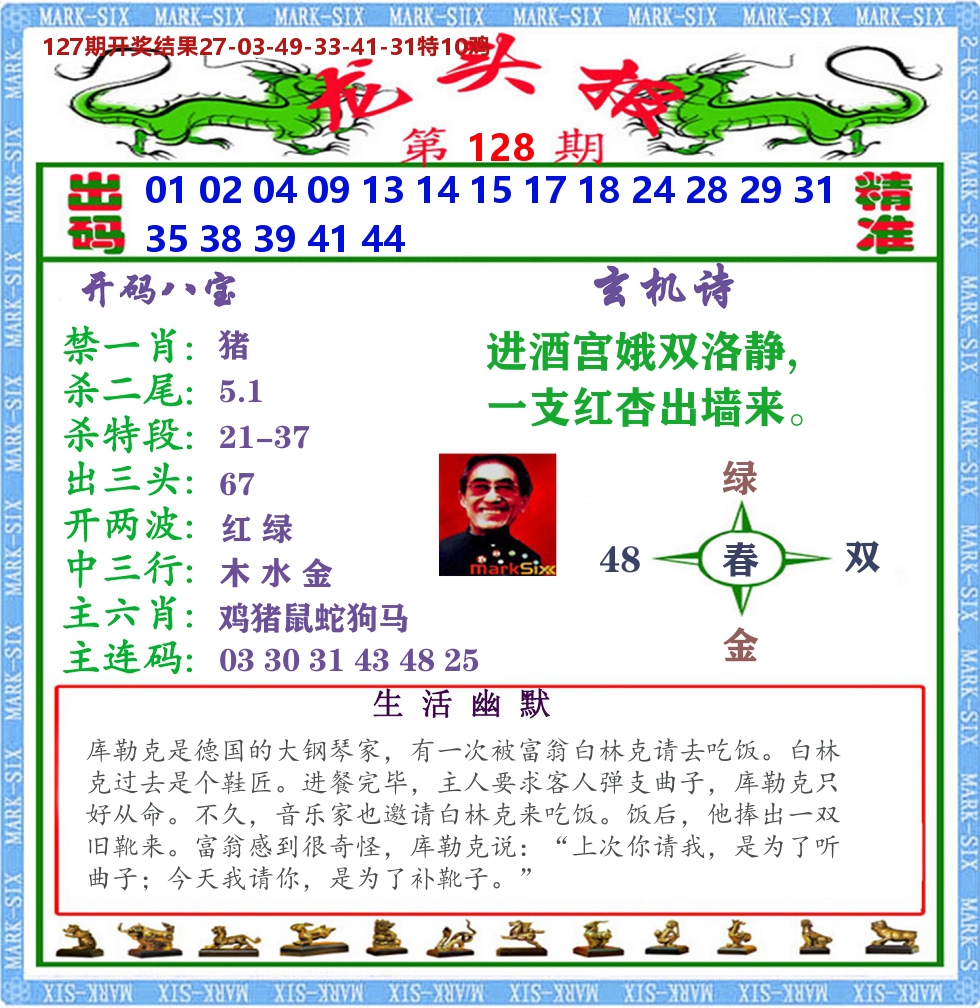 澳门龙头报 第128期
