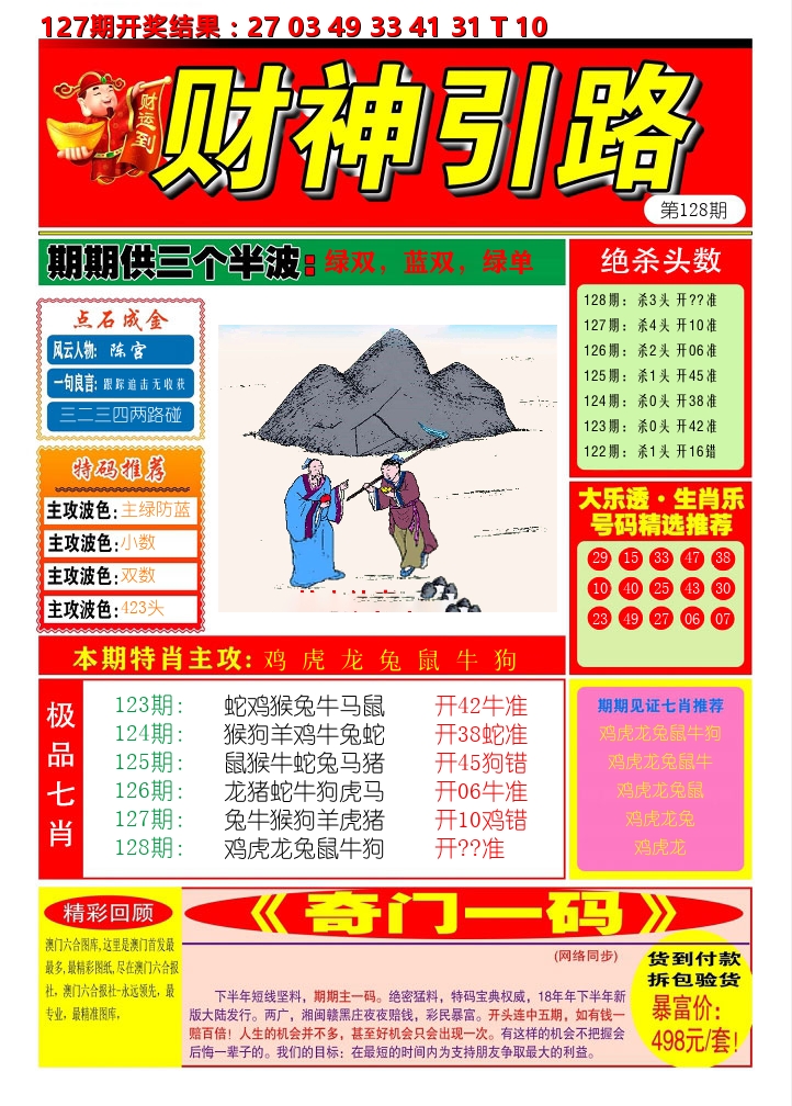 财神引路 第128期