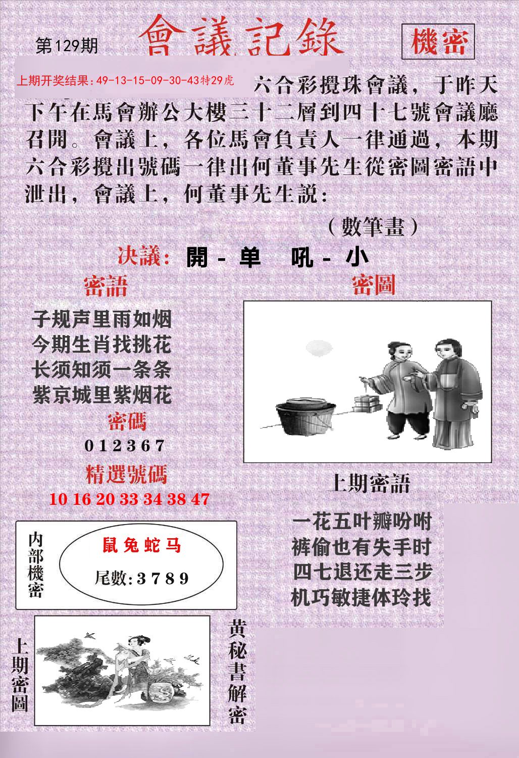 会议记录 第129期