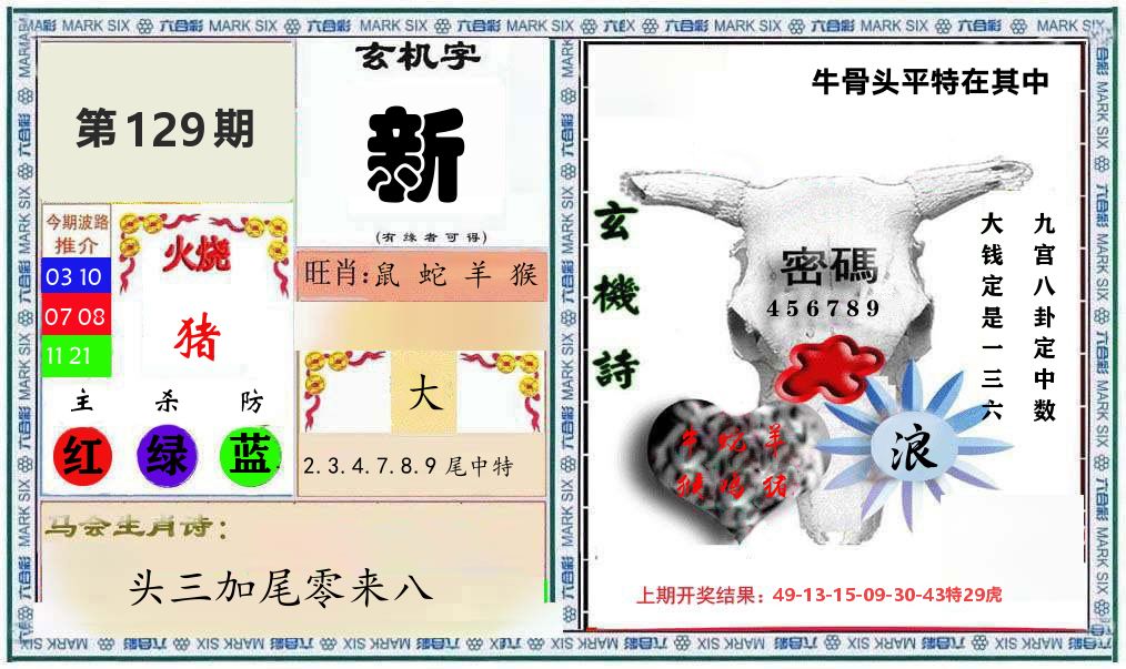 牛骨玄机 第129期