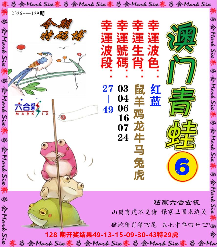 青蛙系列6 第129期