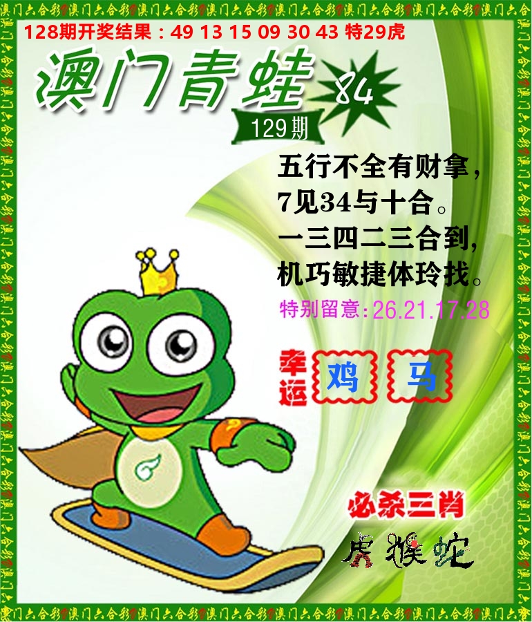 青蛙系列84 第129期