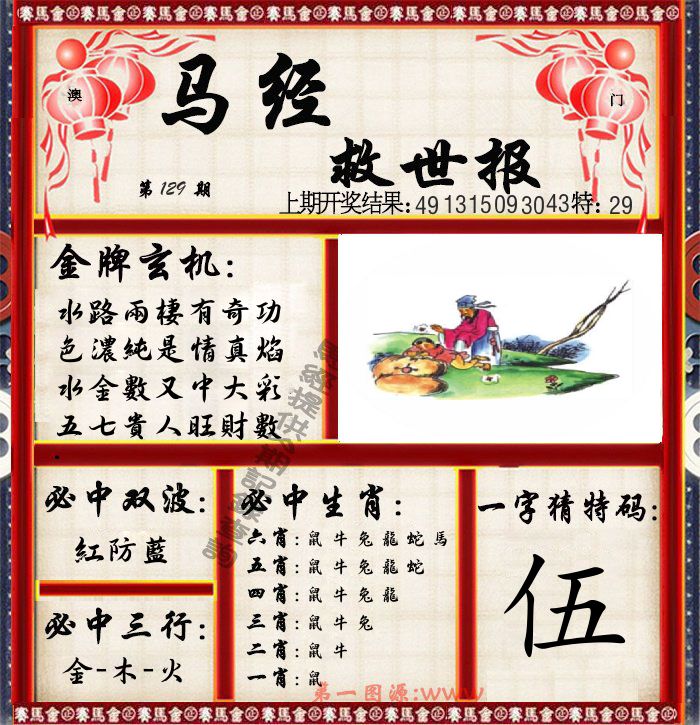 马经救世报 第129期