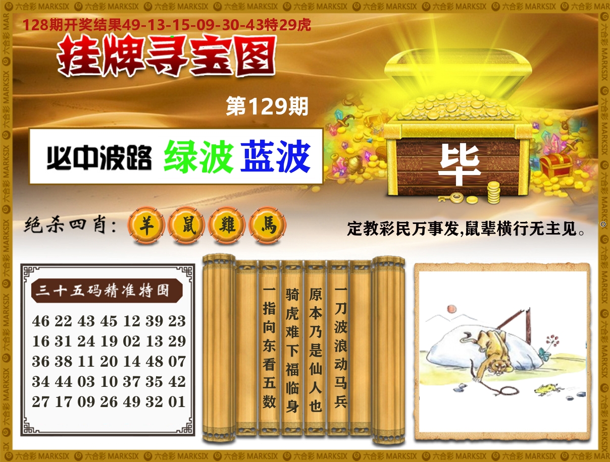 澳门挂牌寻宝 第129期