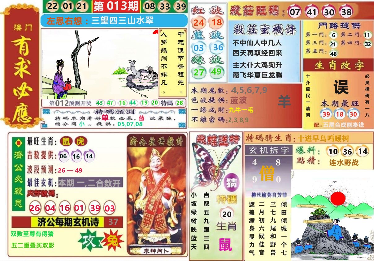 澳门有求必应 第13期