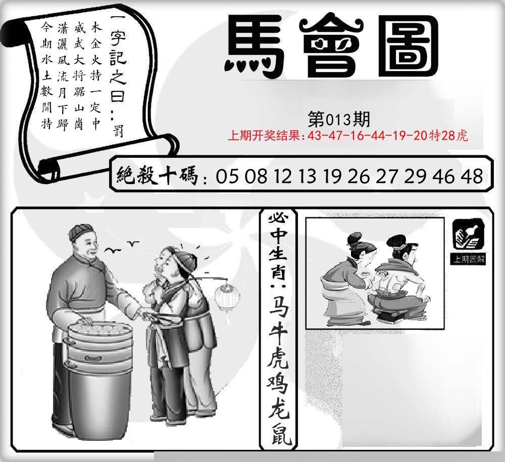马会图 第13期