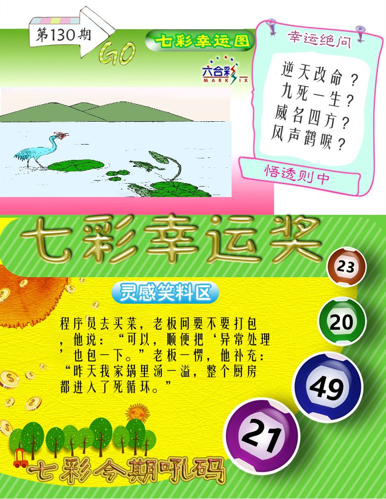 七彩幸运奖 第130期