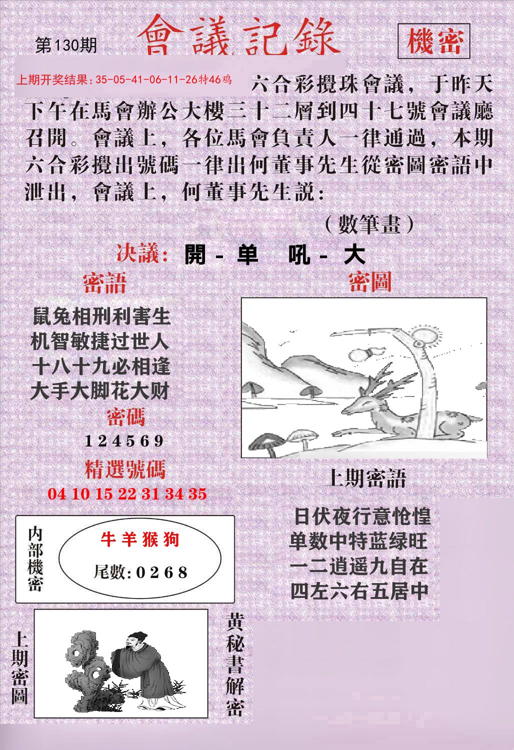 会议记录 第130期