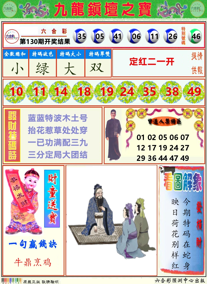 挂牌解特码A 第130期