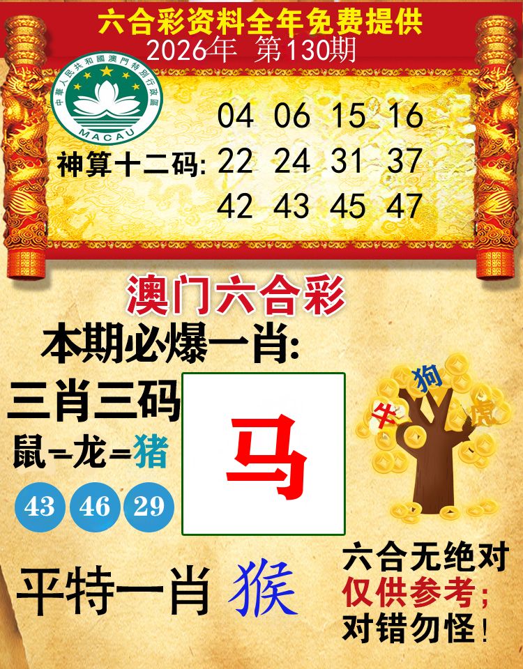 澳门必爆 第130期