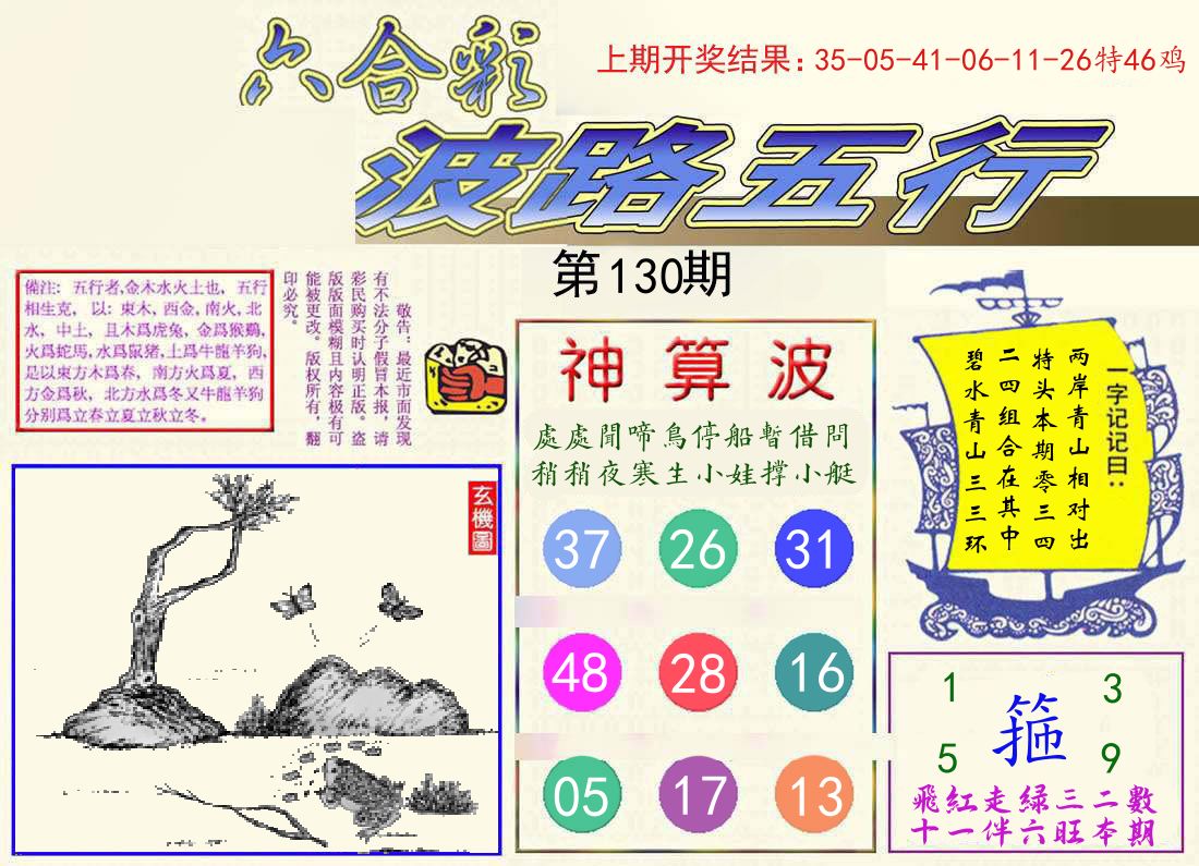 波路五行 第130期