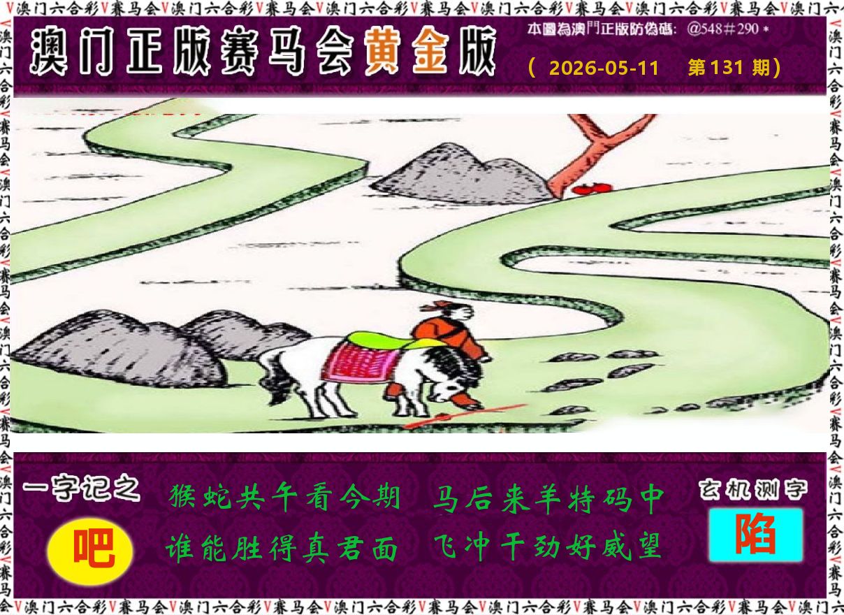 赛马会黄金版 第131期