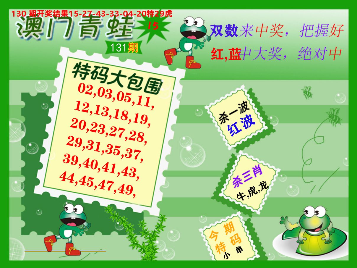 青蛙系列15 第131期