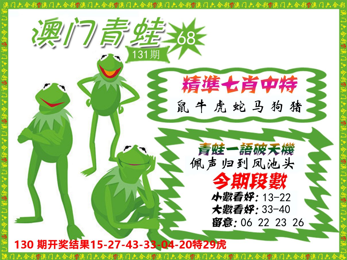 青蛙系列68 第131期
